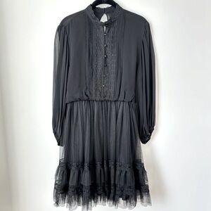 Alice + Olivia Black Lace Dress